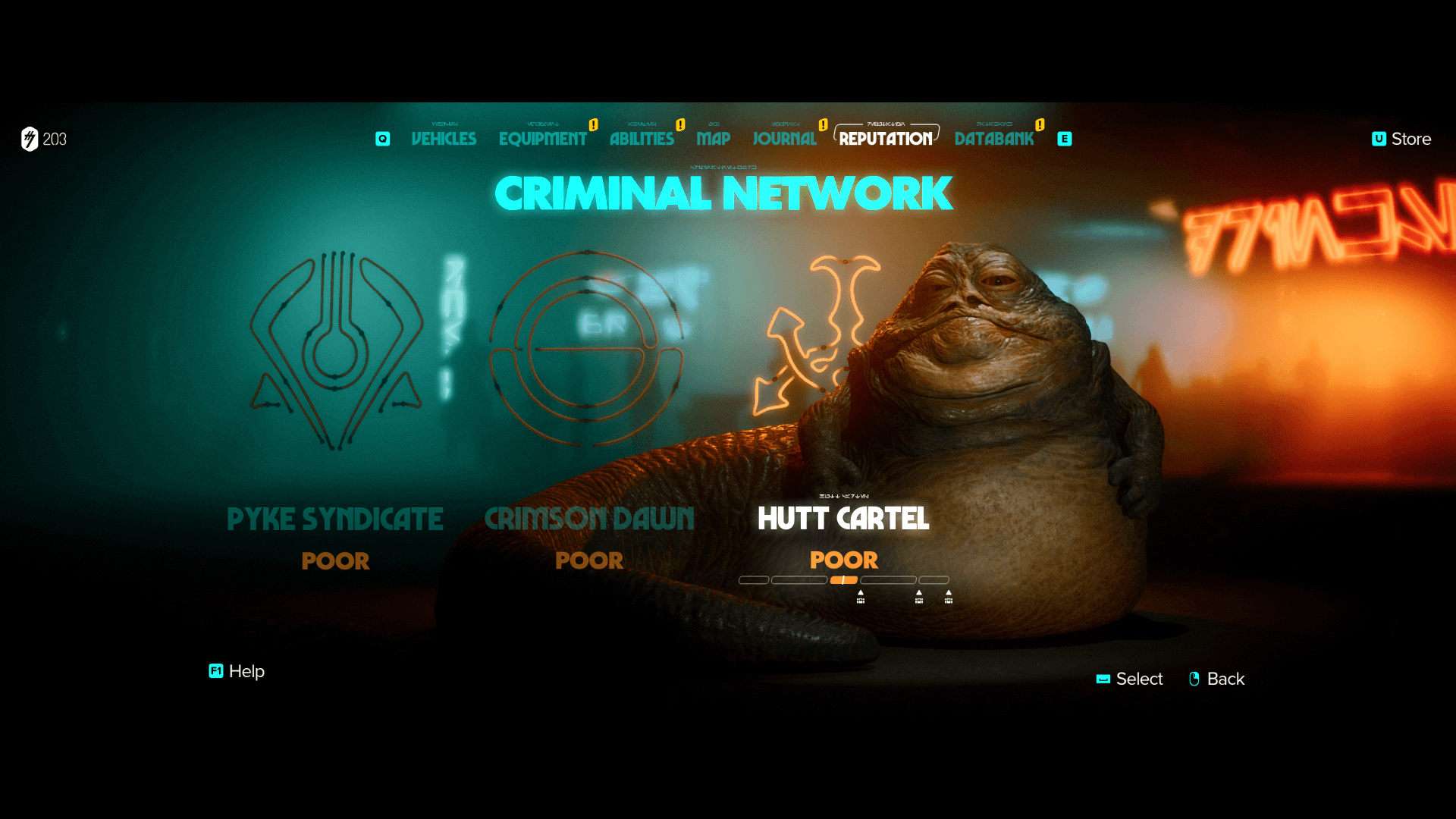 Faction Reputation connects player choices with relationships across the criminal syndicates, shaping the opportunities and rewards available to Kay.